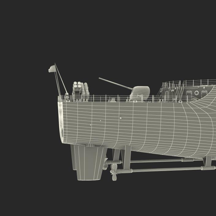 3D model Ticonderoga Class Cruiser Normandy CG-60