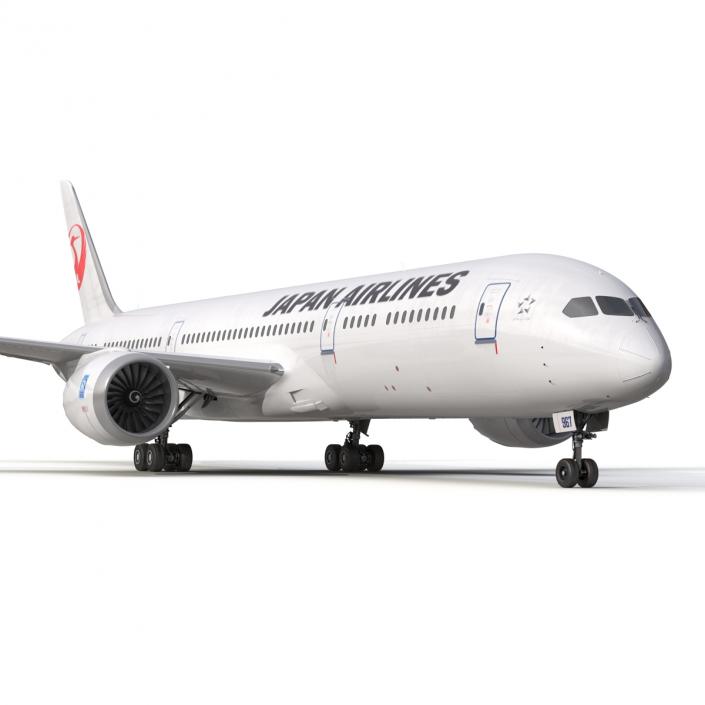 3D model Boeing 787-9 Dreamliner Japan Airlines Rigged