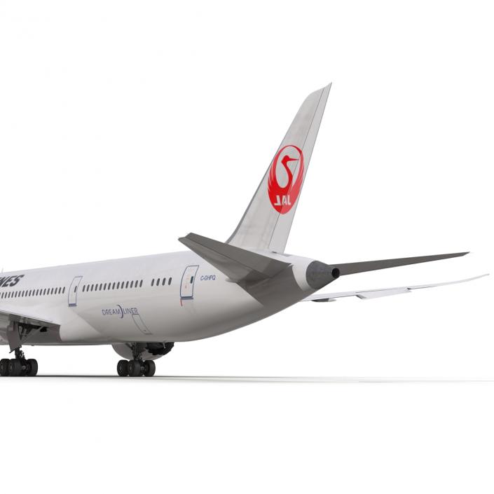 3D model Boeing 787-9 Dreamliner Japan Airlines Rigged