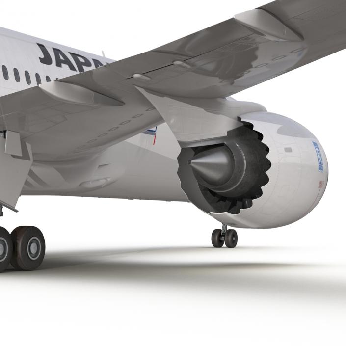 3D model Boeing 787-9 Dreamliner Japan Airlines Rigged