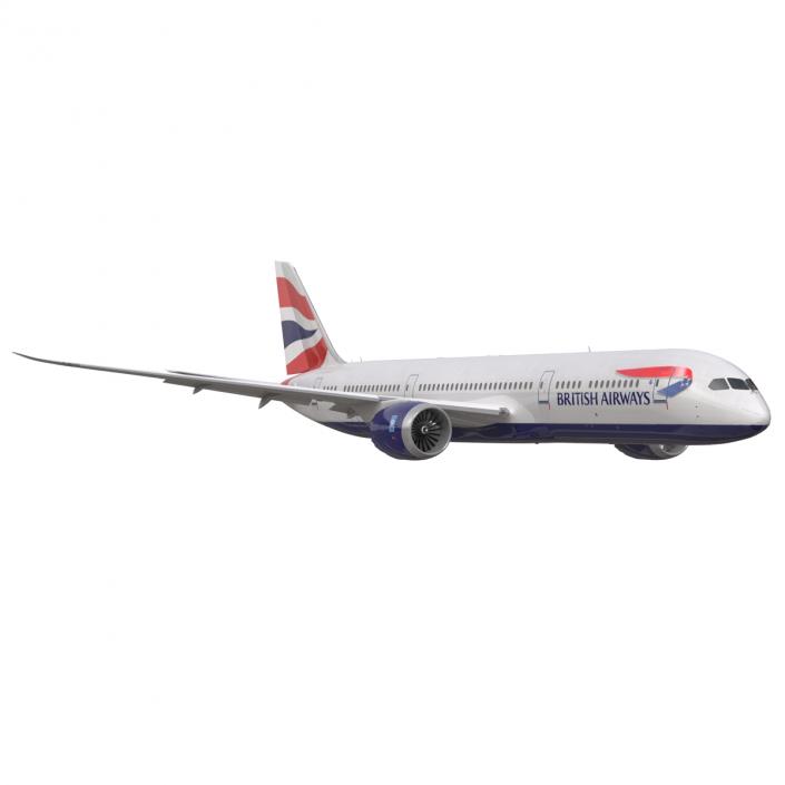 3D Boeing 787-9 Dreamliner British Airways Rigged