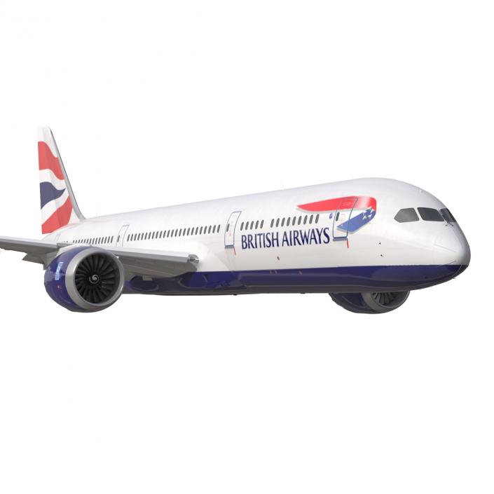 3D Boeing 787-9 Dreamliner British Airways Rigged