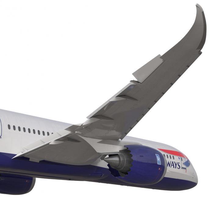 3D Boeing 787-9 Dreamliner British Airways Rigged