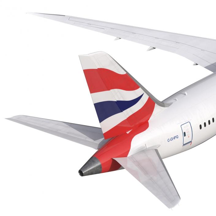 3D Boeing 787-9 Dreamliner British Airways Rigged