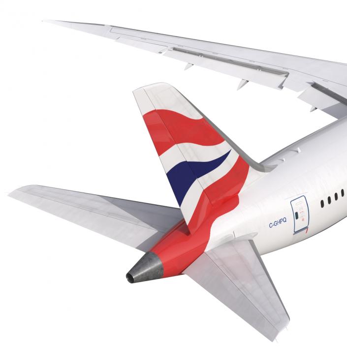 3D Boeing 787-9 Dreamliner British Airways Rigged