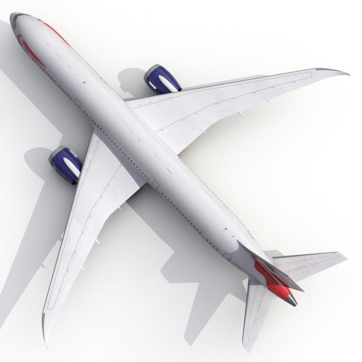 3D Boeing 787-9 Dreamliner British Airways Rigged