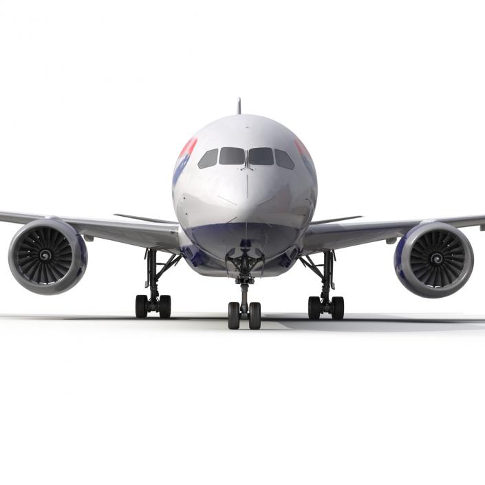 3D Boeing 787-9 Dreamliner British Airways Rigged