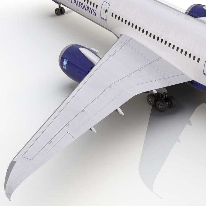 3D Boeing 787-9 Dreamliner British Airways Rigged