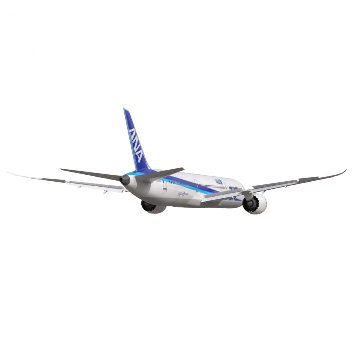 Boeing 787-9 Dreamliner All Nippon Airways Rigged 3D model