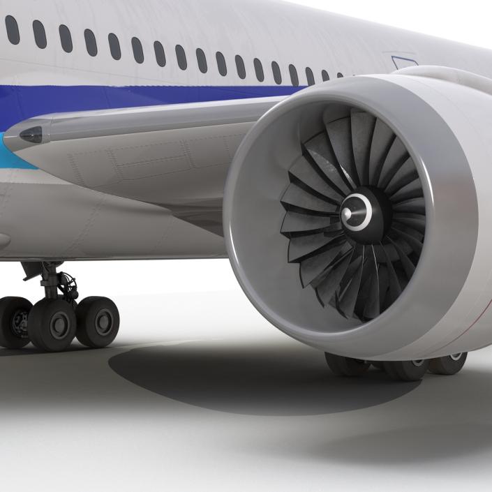 Boeing 787-9 Dreamliner All Nippon Airways Rigged 3D model