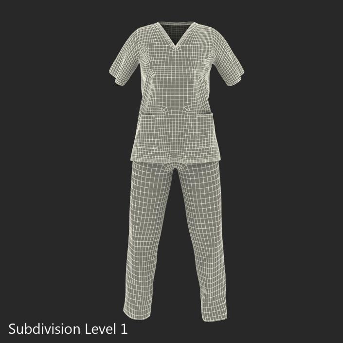 3D Female Surgeon Dress 17 model