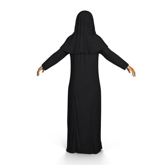 3D Arabian Woman in Black Abaya model