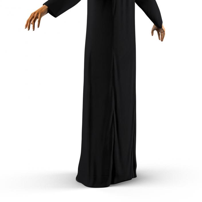 3D Arabian Woman in Black Abaya model