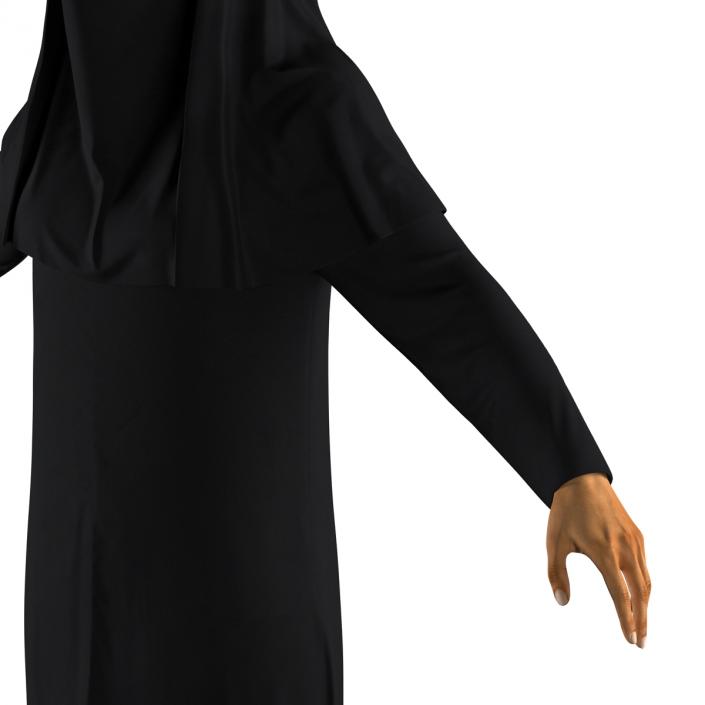 3D Arabian Woman in Black Abaya model