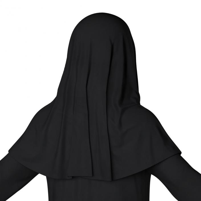 3D Arabian Woman in Black Abaya model