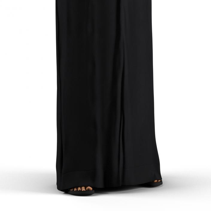 3D Arabian Woman in Black Abaya model