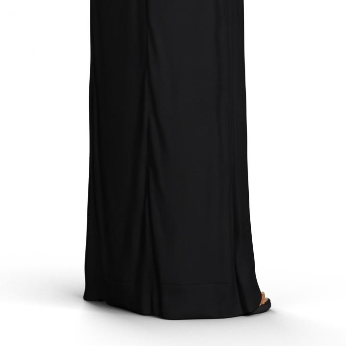 3D Arabian Woman in Black Abaya model