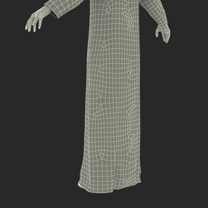 3D Arabian Woman in Black Abaya model