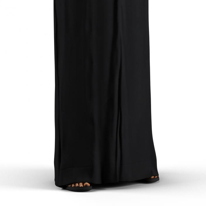 3D model Arabian Woman in Black Abaya 2