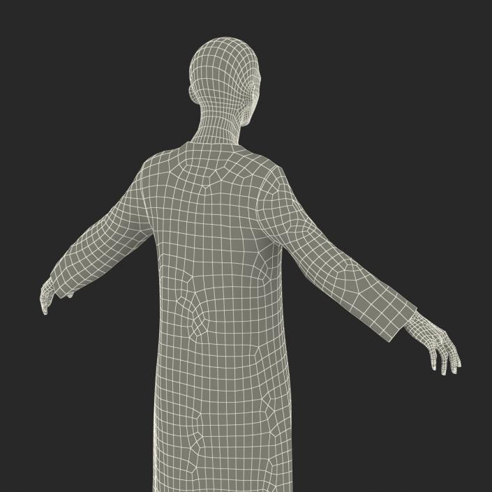 3D model Arabian Woman in Black Abaya 2