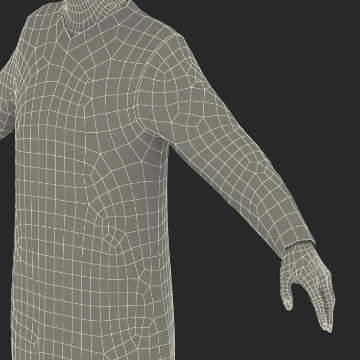 3D model Arabian Woman in Black Abaya 2