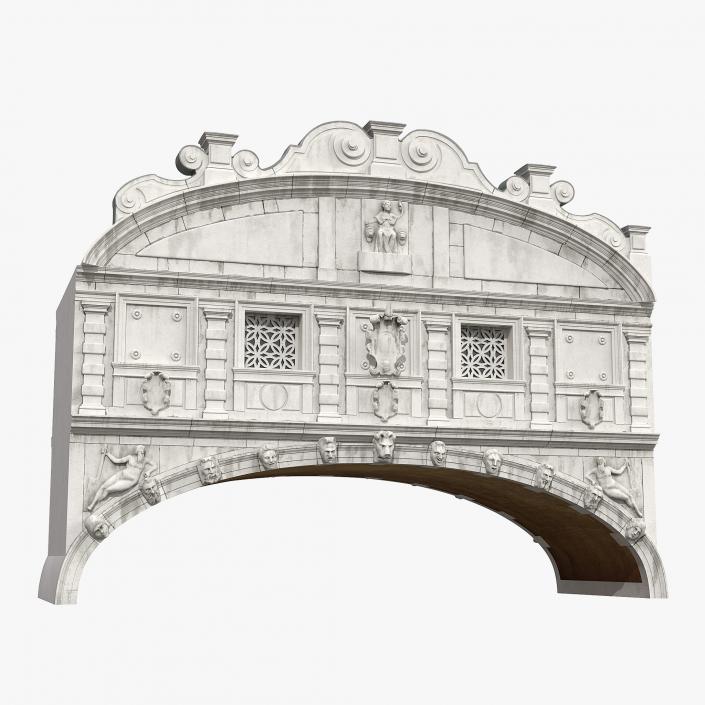 3D model Bridge of Sighs in Venice