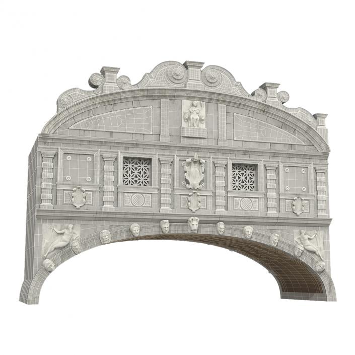 3D model Bridge of Sighs in Venice