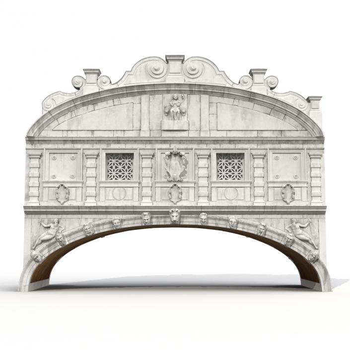 3D model Bridge of Sighs in Venice