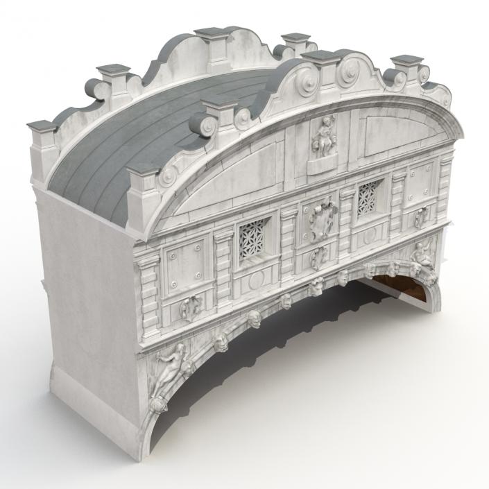 3D model Bridge of Sighs in Venice