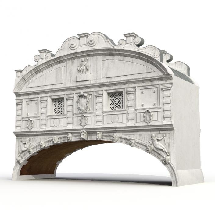 3D model Bridge of Sighs in Venice