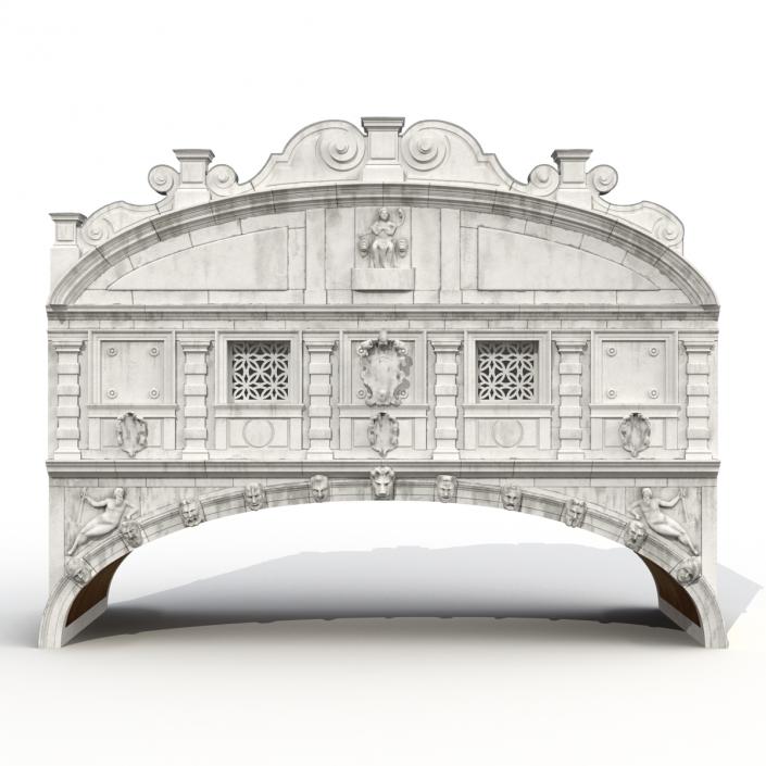 3D model Bridge of Sighs in Venice