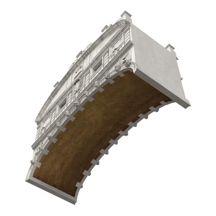 3D model Bridge of Sighs in Venice