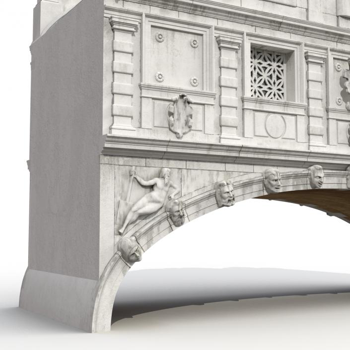 3D model Bridge of Sighs in Venice