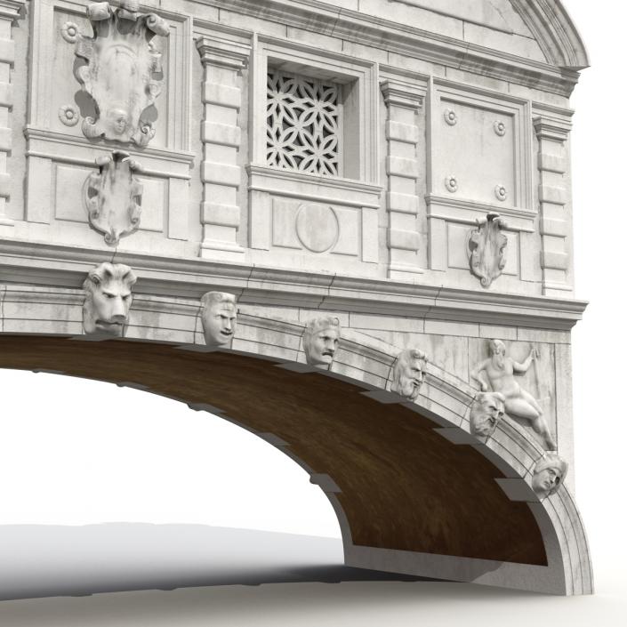 3D model Bridge of Sighs in Venice