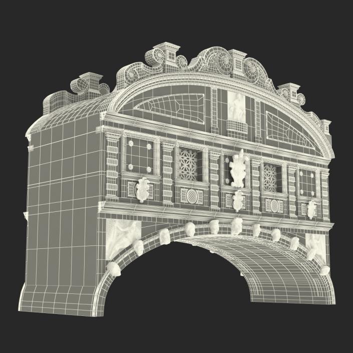 3D model Bridge of Sighs in Venice