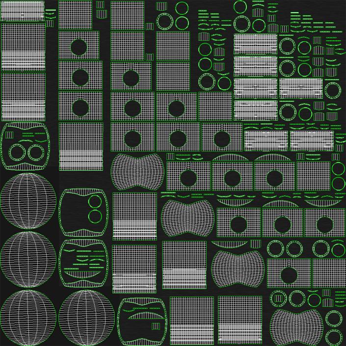 3D Engine Piston and Crankshaft model