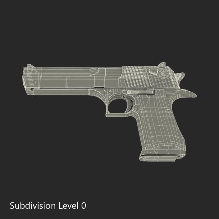 3D Pistol IMI Desert Eagle model