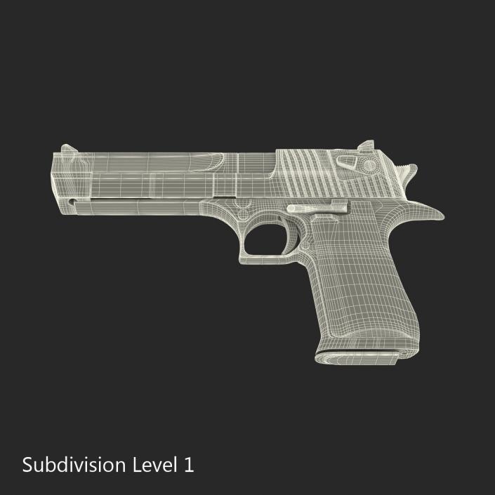 3D Pistol IMI Desert Eagle model