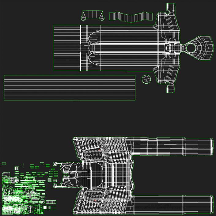 3D Pistol IMI Desert Eagle model