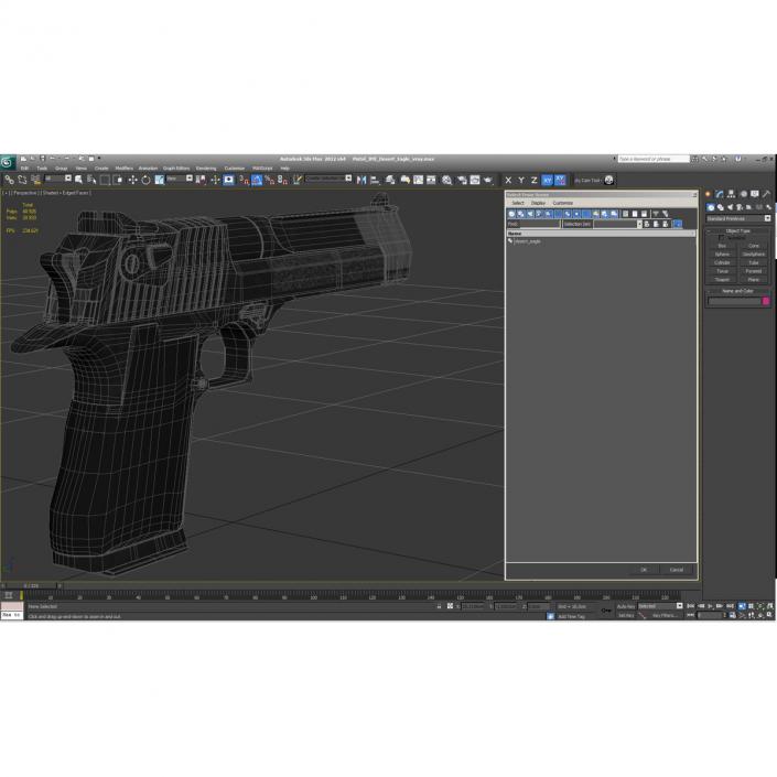 3D Pistol IMI Desert Eagle model