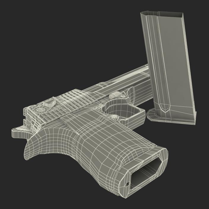 3D Pistol IMI Desert Eagle model