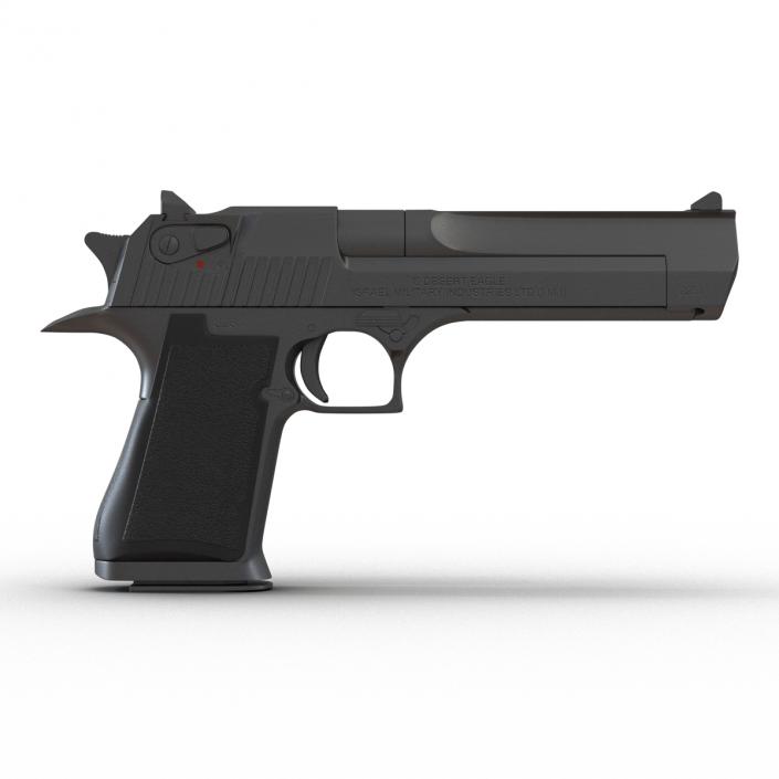 Pistol IMI Desert Eagle Black 3D model