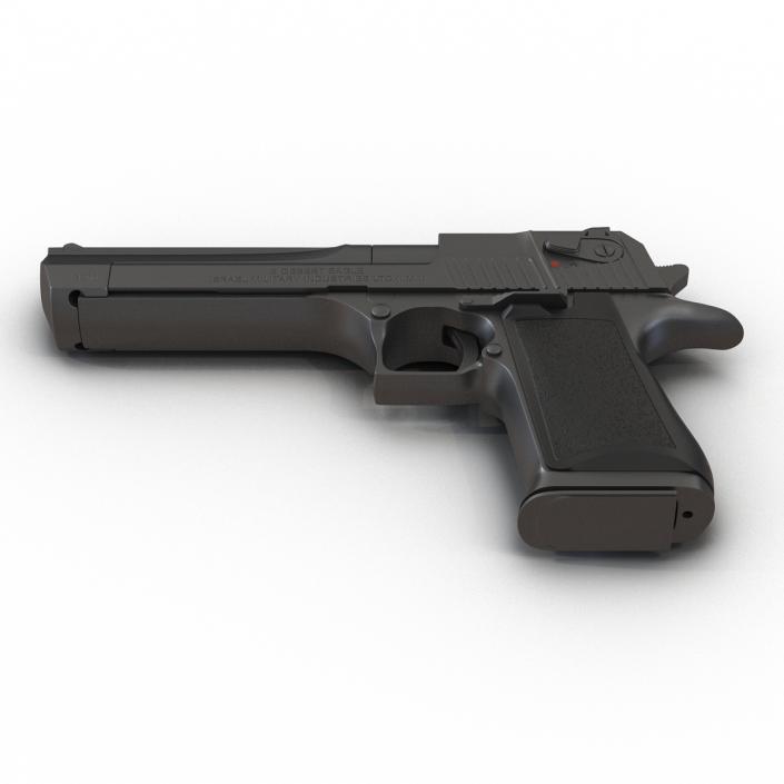 Pistol IMI Desert Eagle Black 3D model