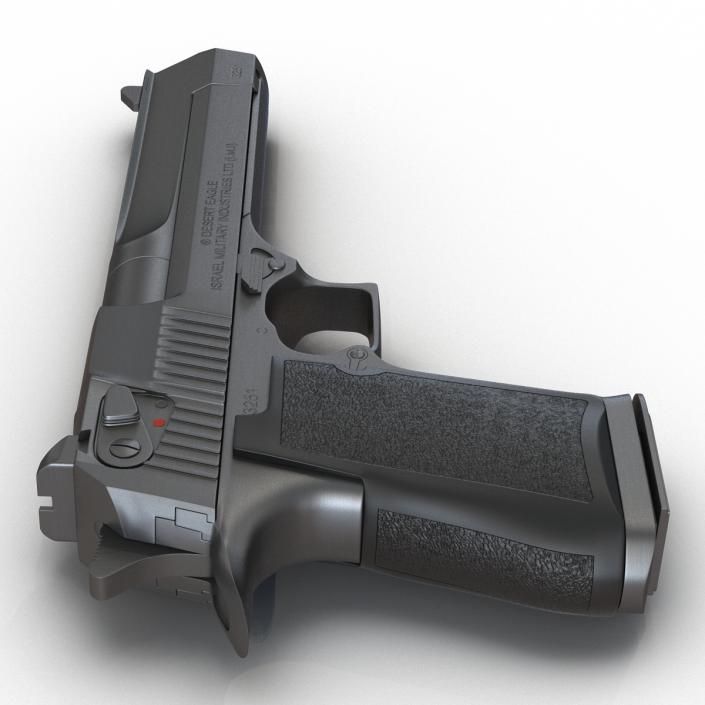 Pistol IMI Desert Eagle Black 3D model