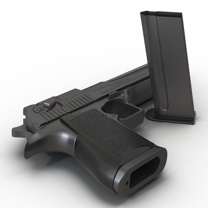 Pistol IMI Desert Eagle Black 3D model