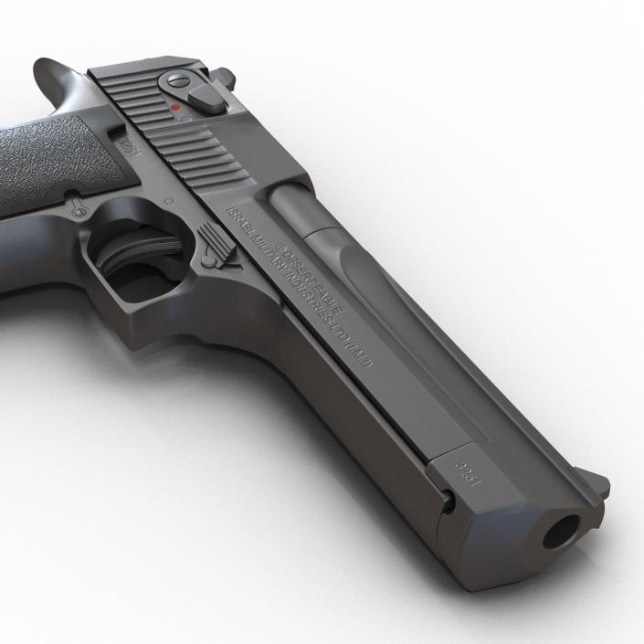 Pistol IMI Desert Eagle Black 3D model