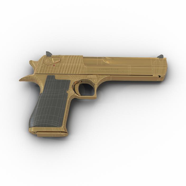 3D model Pistol IMI Desert Eagle Golden