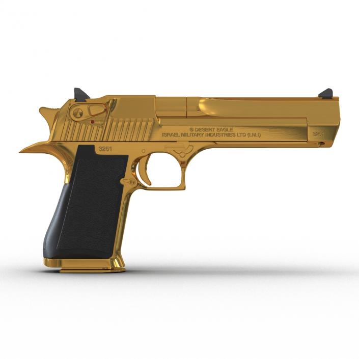 3D model Pistol IMI Desert Eagle Golden