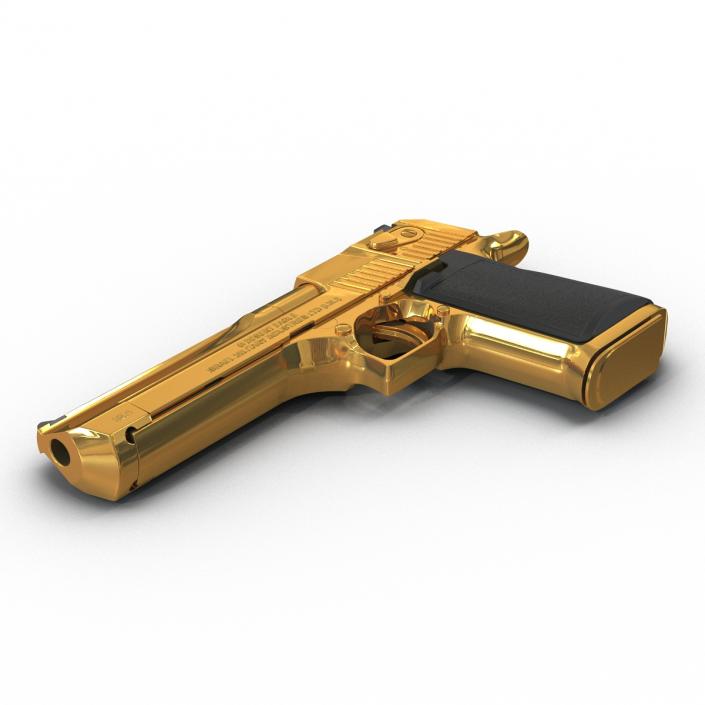 3D model Pistol IMI Desert Eagle Golden