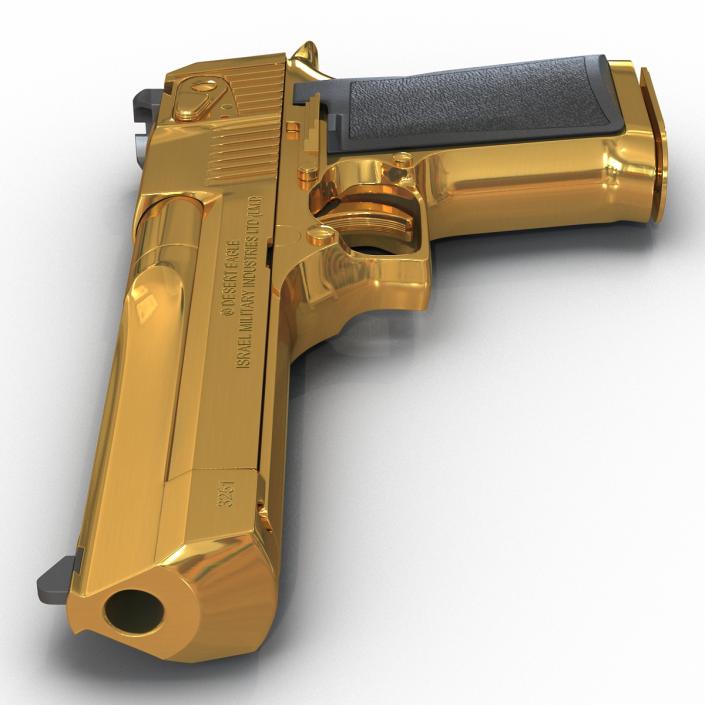 3D model Pistol IMI Desert Eagle Golden